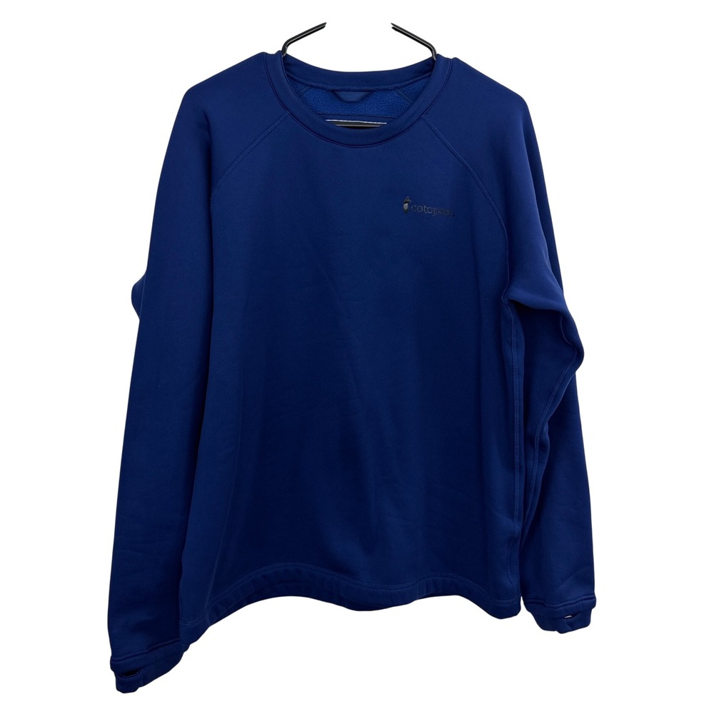 Cotopaxi Sweatshirt Womens XL Blue Gear For Good Raglan Fleece Pullover Sambaya